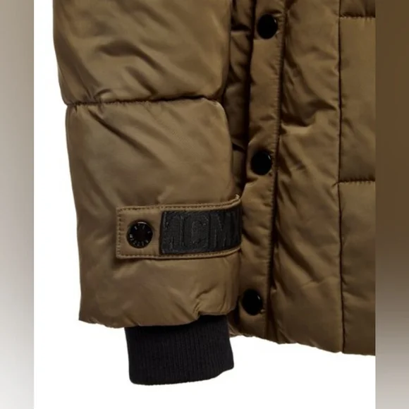 NWT Steve Madden | Olive Puffer Coat, Size XL (Plus) - Picture 3 of 4